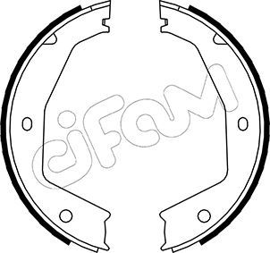 CIFAM 153-197 Brake Shoe Set, parking brake
