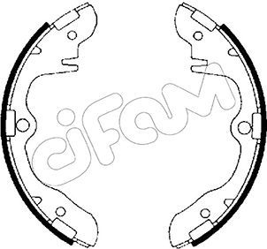 Brake Shoe Set CIFAM 153-199