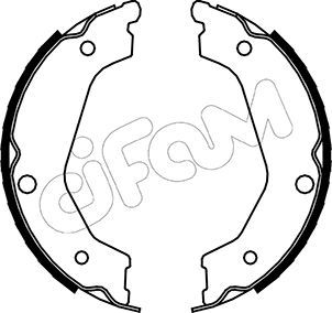 CIFAM 153-227 Brake Shoe Set, parking brake