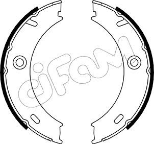 CIFAM 153-240 Brake Shoe Set, parking brake