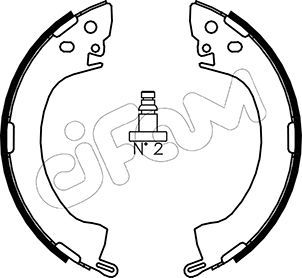 CIFAM 153-251 Brake Shoe Set