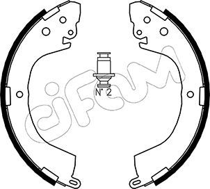 CIFAM 153-260 Brake Shoe Set
