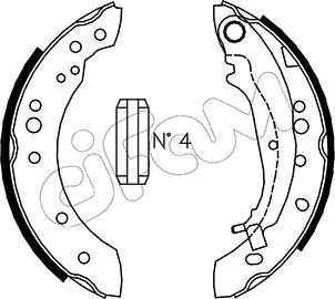 CIFAM 153-266 Brake Shoe Set