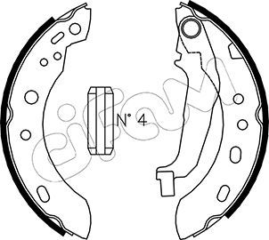 CIFAM 153-288 Brake Shoe Set