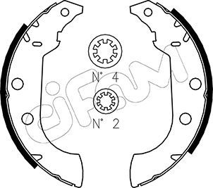 CIFAM 153-323 Brake Shoe Set
