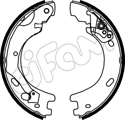 Brake Shoe Set, parking brake CIFAM 153-375