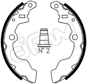 CIFAM 153-396 Brake Shoe Set