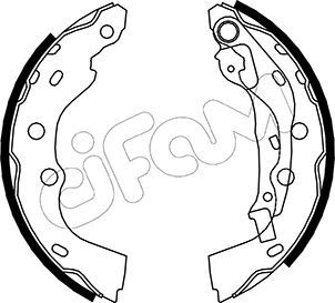CIFAM 153-406 Brake Shoe Set