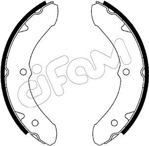 Brake Shoe Set CIFAM 153-411