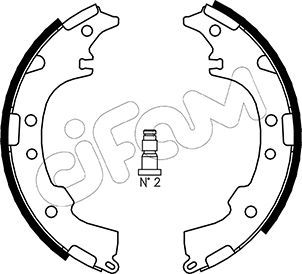 CIFAM 153-434 Brake Shoe Set