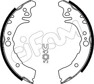 CIFAM 153-436 Brake Shoe Set