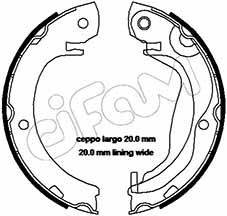 CIFAM 153-453 Brake Shoe Set, parking brake