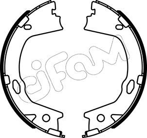 Brake Shoe Set, parking brake CIFAM 153-499