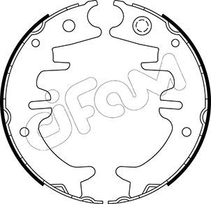 Brake Shoe Set, parking brake CIFAM 153-525