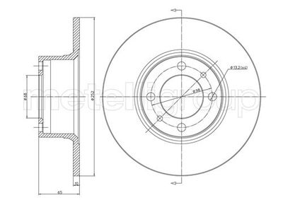 Brake Disc CIFAM 800-043