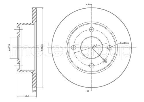 CIFAM 800-098 Brake Disc