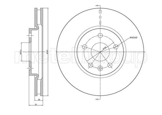 CIFAM 800-1005C Brake Disc