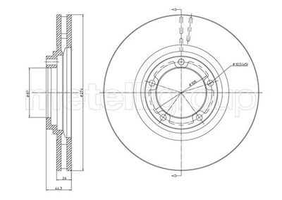 Brake Disc CIFAM 800-1079C