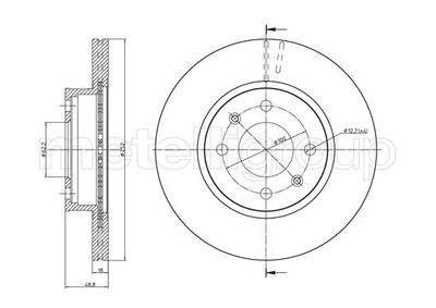 Brake Disc CIFAM 800-1104