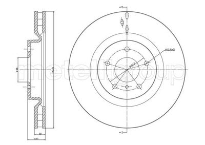 Brake Disc CIFAM 800-1172C