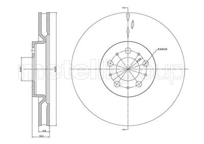 Brake Disc CIFAM 800-1221C