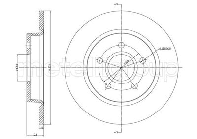 Brake Disc CIFAM 800-1242C