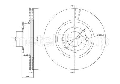 Brake Disc CIFAM 800-1265C
