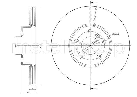 CIFAM 800-1300C Brake Disc