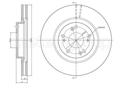 Brake Disc CIFAM 800-1356C