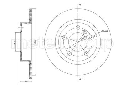 Brake Disc CIFAM 800-1379C