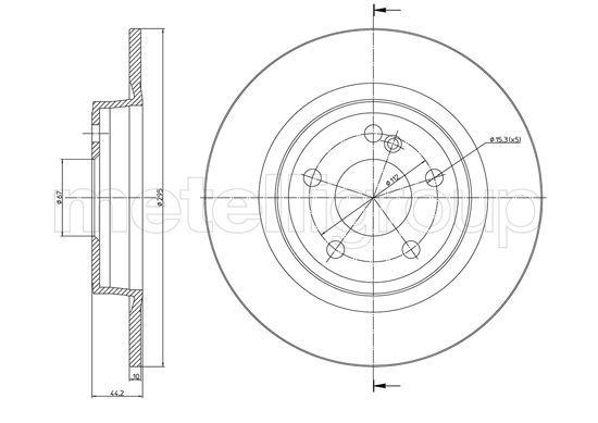 CIFAM 800-1463C Brake Disc