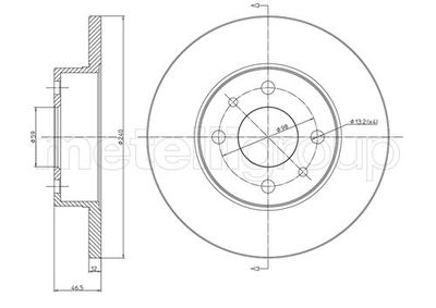Brake Disc CIFAM 800-156