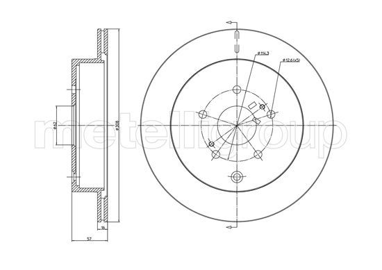 CIFAM 800-1639C Brake Disc