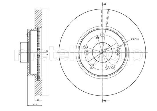 CIFAM 800-1685C Brake Disc