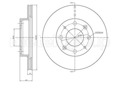 Brake Disc CIFAM 800-176