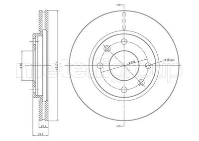 Brake Disc CIFAM 800-238