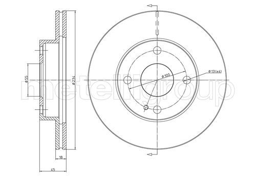 CIFAM 800-276 Brake Disc