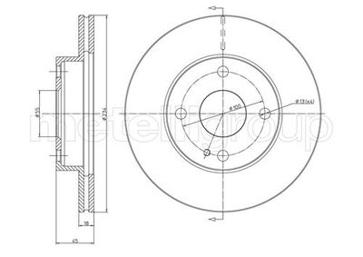 Brake Disc CIFAM 800-276