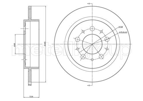 CIFAM 800-311 Brake Disc