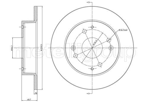 CIFAM 800-361 Brake Disc