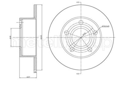 Brake Disc CIFAM 800-395C
