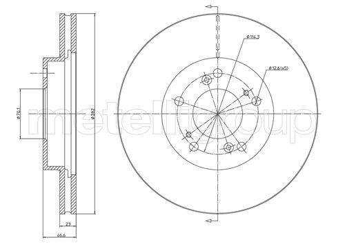 CIFAM 800-503C Brake Disc