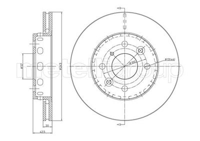 Brake Disc CIFAM 800-504
