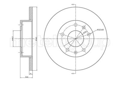 Brake Disc CIFAM 800-544C