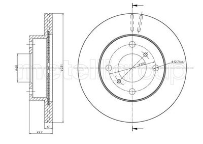 Brake Disc CIFAM 800-587