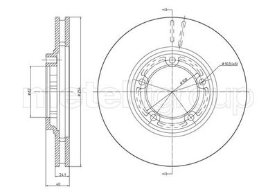 Brake Disc CIFAM 800-596