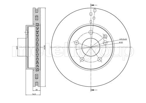 CIFAM 800-600C Brake Disc