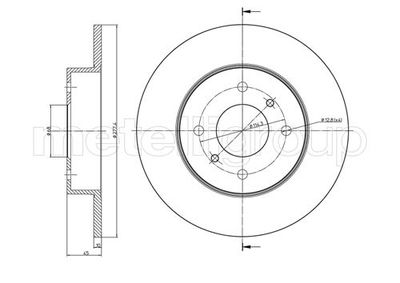 Brake Disc CIFAM 800-672