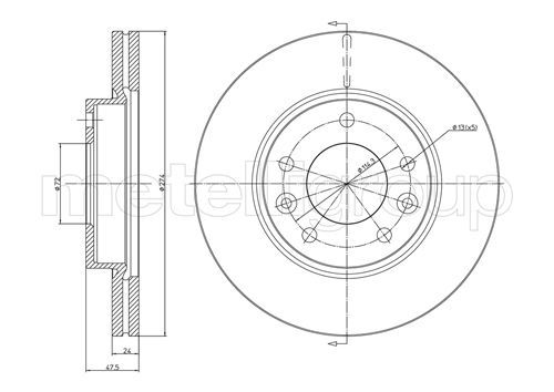 CIFAM 800-694 Brake Disc