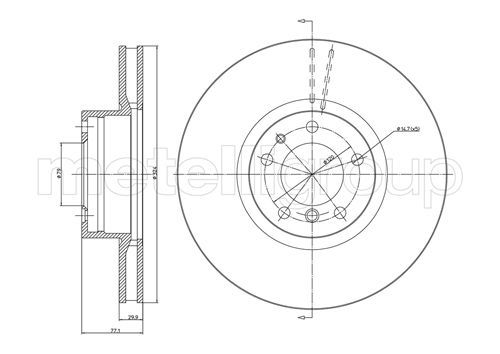 CIFAM 800-703C Brake Disc